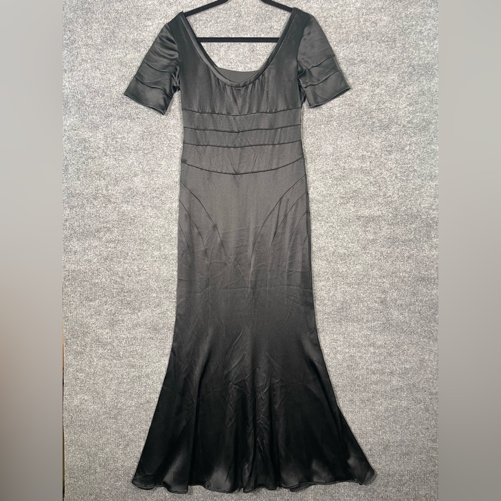 St John Evening Women’s 6 Black Formal Fit & Flowy Maxi‎ Ballgown Dress Witchy